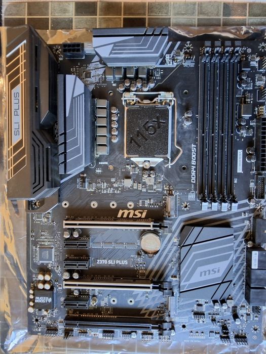 Płyta główna MSI Z370 SLI  PLUS,  wszystko jest, płyta używana.