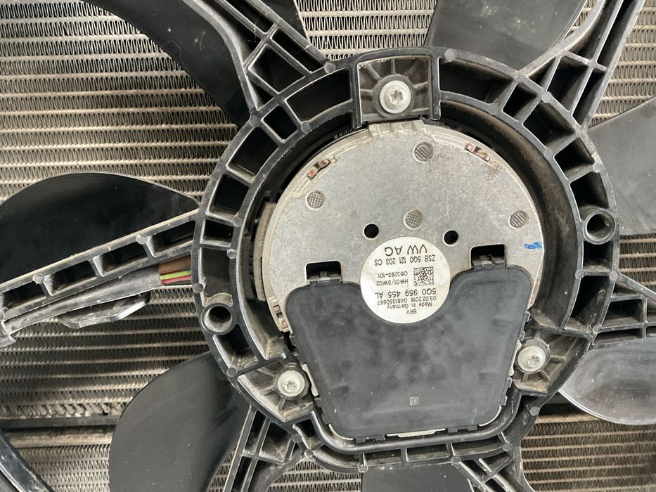 Komplet chłodnica chłodnice wentylator S. Octavia III VW Golf VII UE