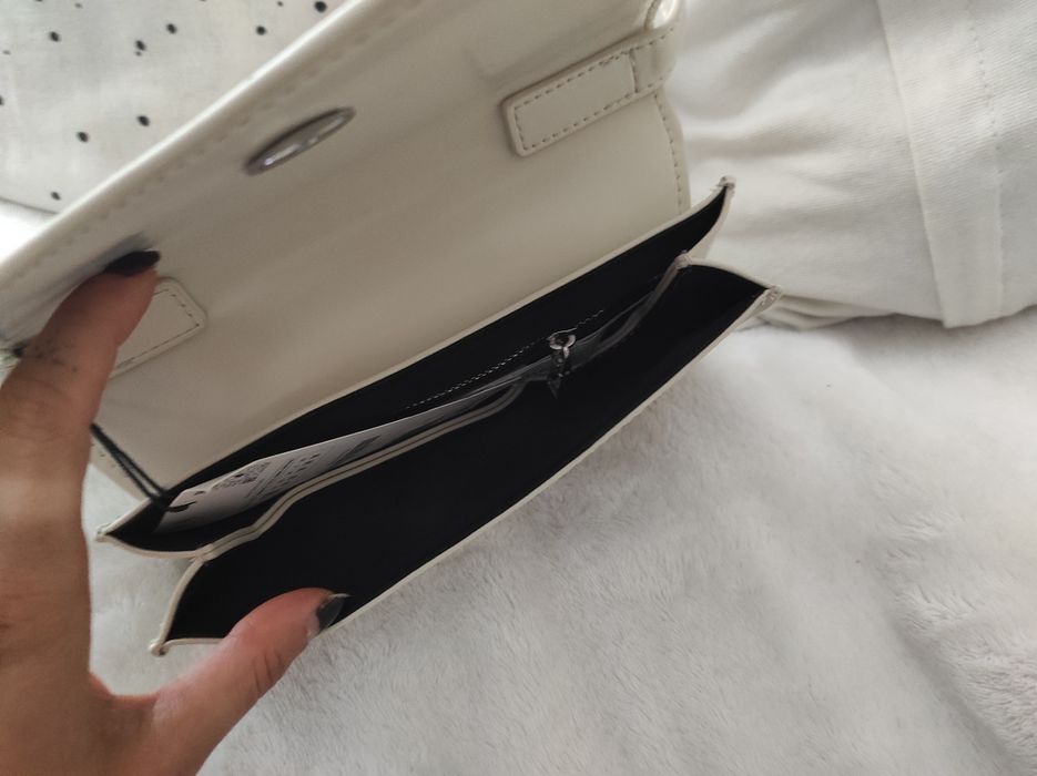 Torebka listonoszka Zara ecru