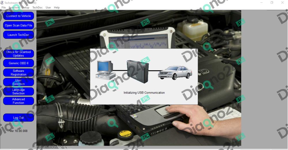SKANER Diagnostyczny Toyota MiniVci Toyota Techstream obd2 Rzeszów • OLX.pl