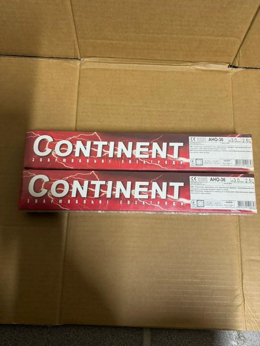 Продам електроди continent 3мм