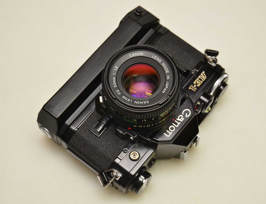 Canon AE-1 + FD 50/1.8 + Winder NAJŁADNIEJSZY NA ŚWIECIE Gwarancja!
