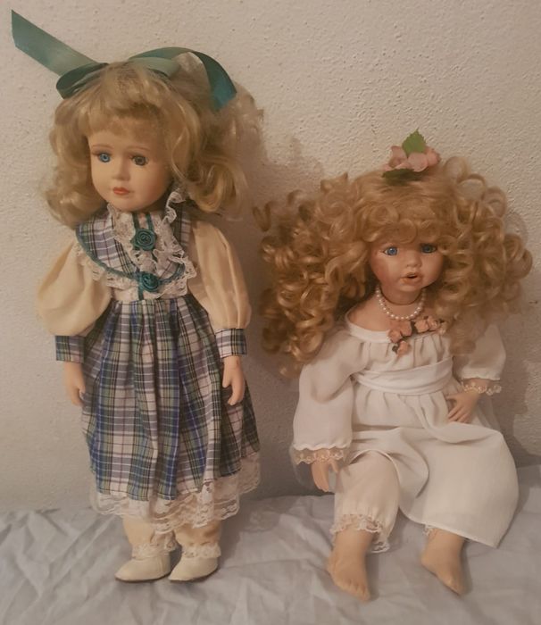 Bonecas Antigas em Porcela de Coleção valor cada