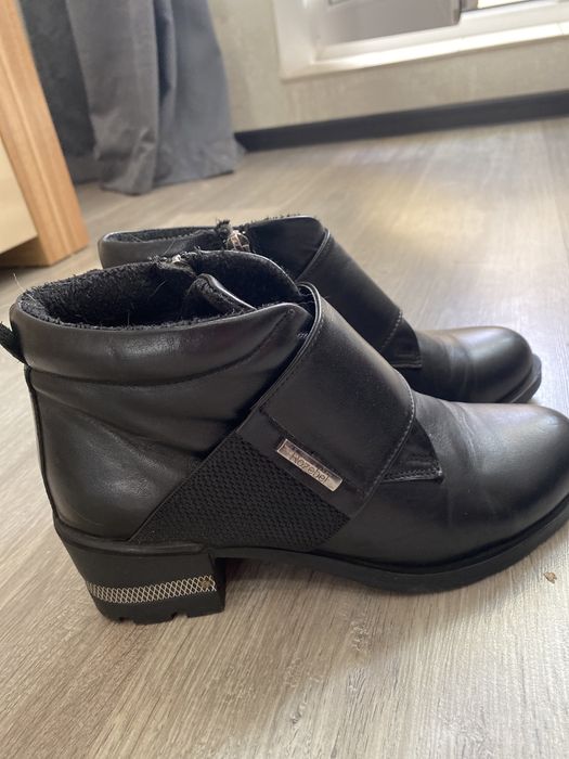 Осенние ботинки кожа