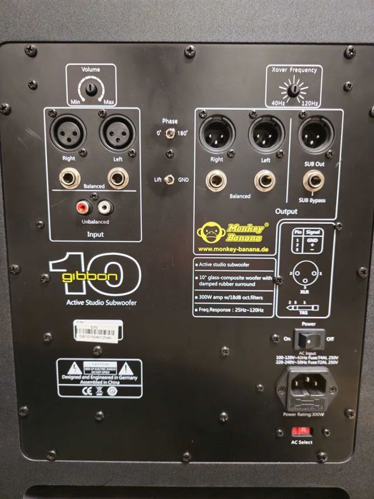 Сабвуфер Monkey Banana Gibbon 10 black акустична система