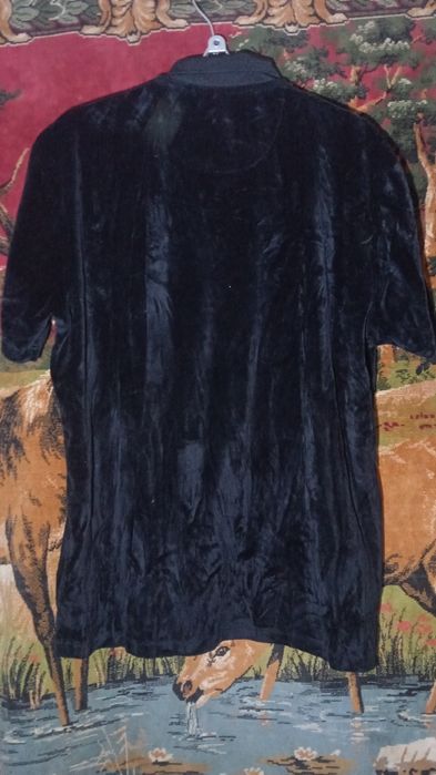 Футболка чорна замшева на блискавці бренду next.