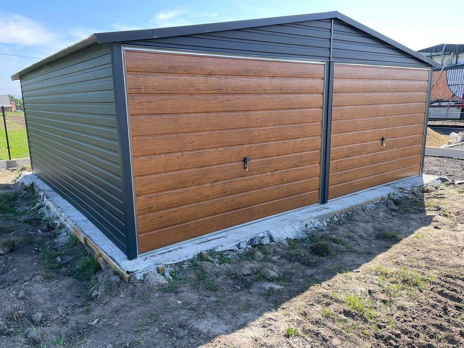 Garaż blaszany 6x5 schowek domek Wzmocniony PROFILAMI. Producent RATY