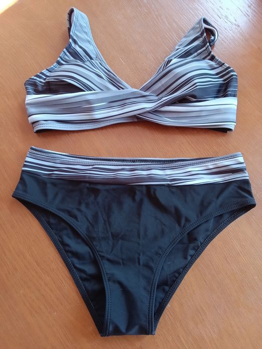 Kostium kąpielowy bikini modelujące pasy wysoki stan push up r.M/L. WDCD