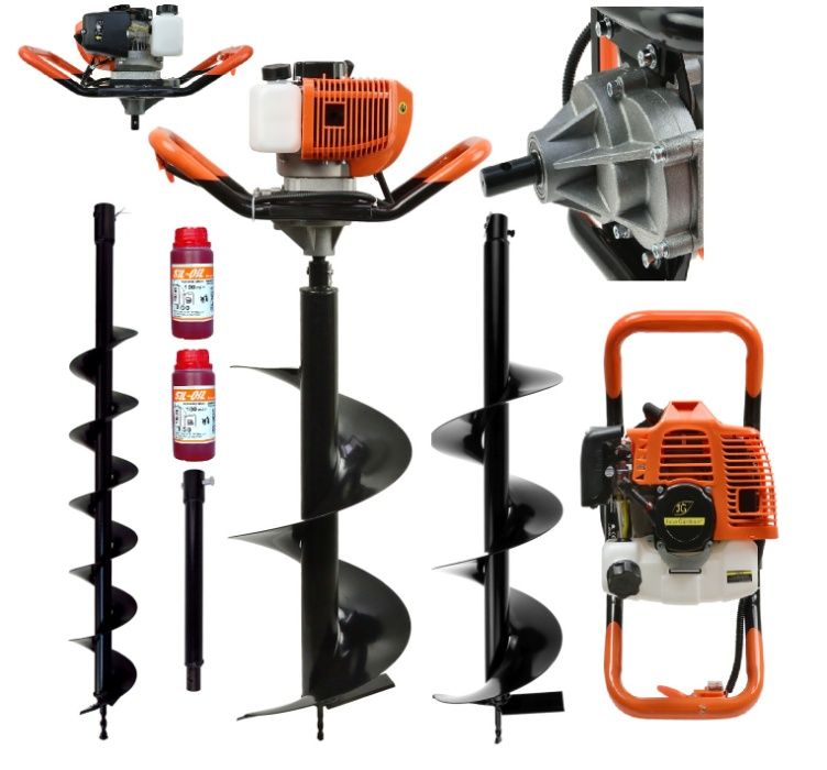 Wiertnica glebowa spalinowa świder spalinowy do ziemi 10/20/30 +50cm