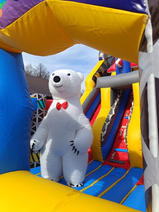 Biały miś na imprezę