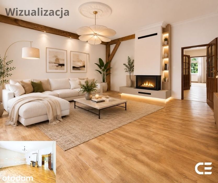 67 M² | 3 pokoje | parter | kominek | Bierutów