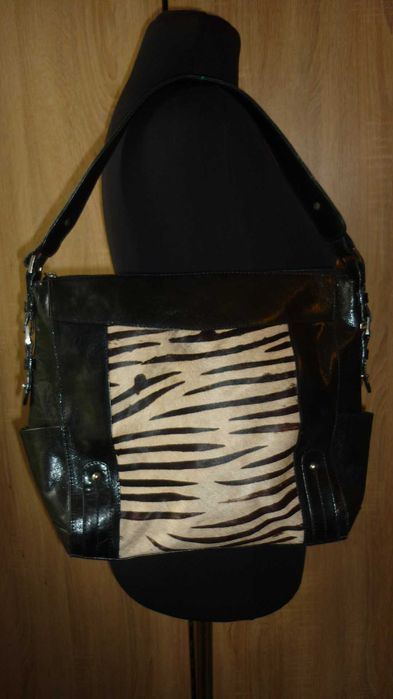 M- genuine leather- skórzana większa torba na ramię