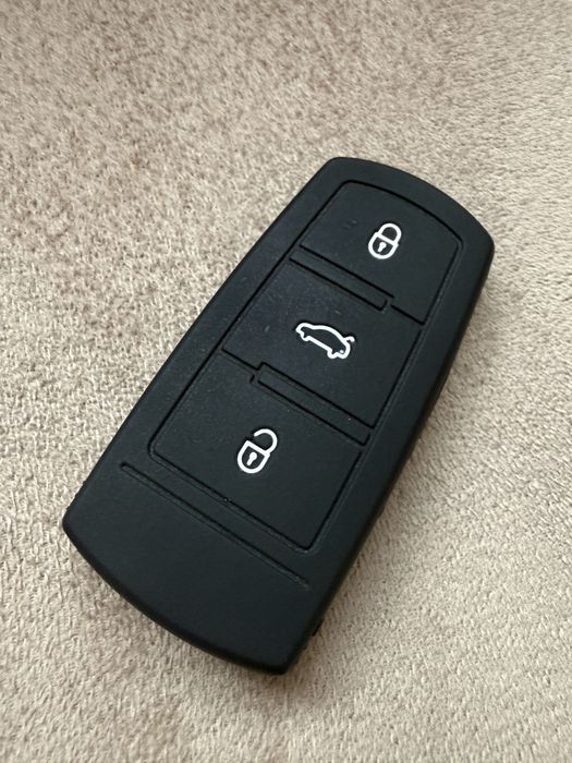 Etui na kluczyk Volkswagen czarne gumowe silikonow