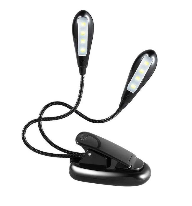 светильник на прищепке аккумуляторный 2 ветки