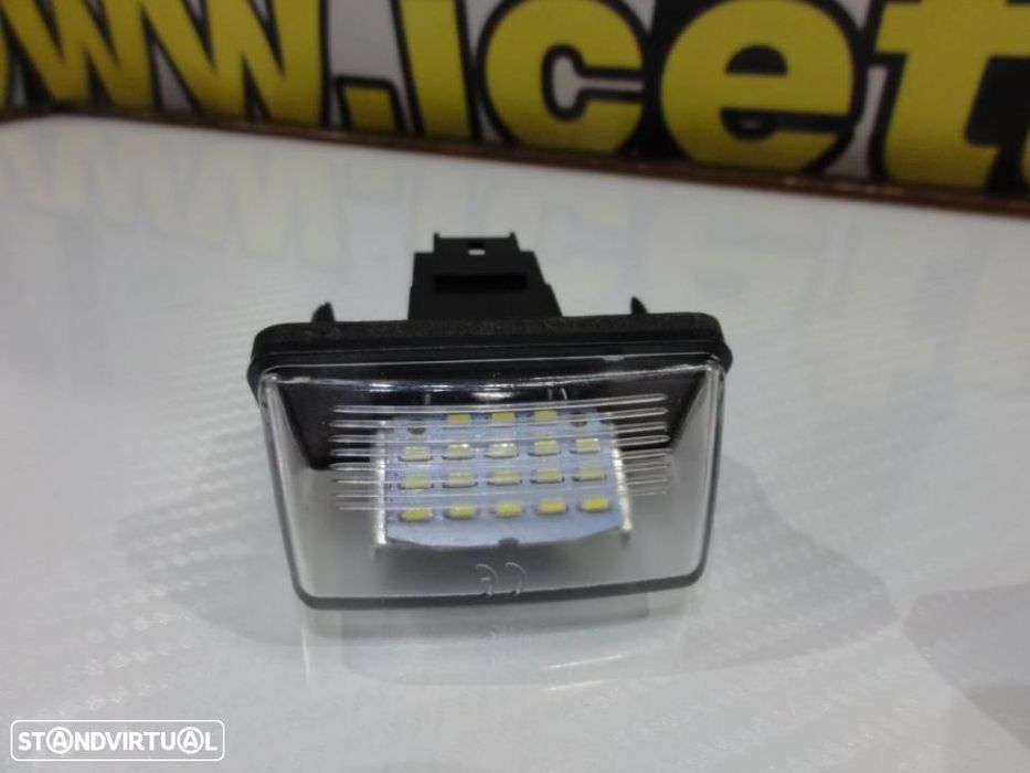 Suporte De Lâmpada De Matrícula Com Led Branco Para Peugeot 206, 206+, 207, 407, 406, 306, 307, 308, Partner B9/M49/M59 3/5-drs, 406 4/5-drs, 407