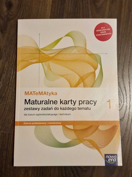 Maturalne karty pracy 1 matematyka, nowa era