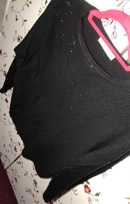 Sweter cardigan krysztalki Sfera Bershka 36 S