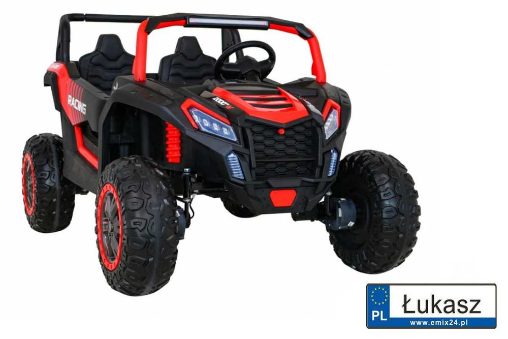 Największe Auto dla dzieci 2os Buggy 4x200W Mocniejsze 24V/14Ah A032