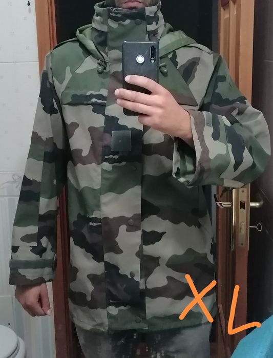 Casaco Gore tex militar camuflado caça