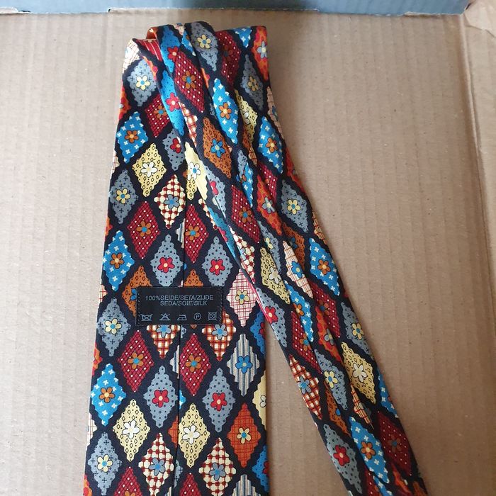 Krawat męski w kwiaty (k-5)OK