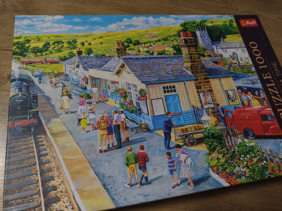 Puzzle Trefl Premium Plus  Tea Time Dworzec Kolejowy 1000 elementów