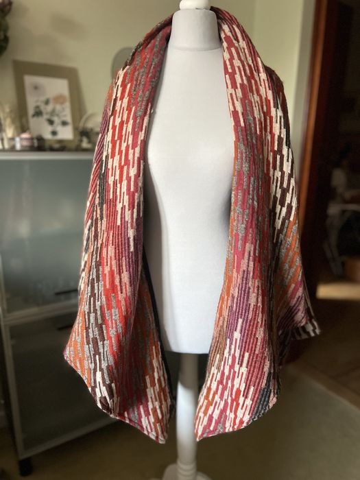 Poncho - narzutka 100% wełna Merino