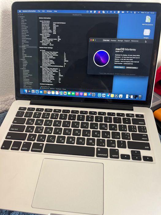 MacBook Pro 13/ Core i5 2,7GHz/ 8GB Ram/ 256 GB SSD