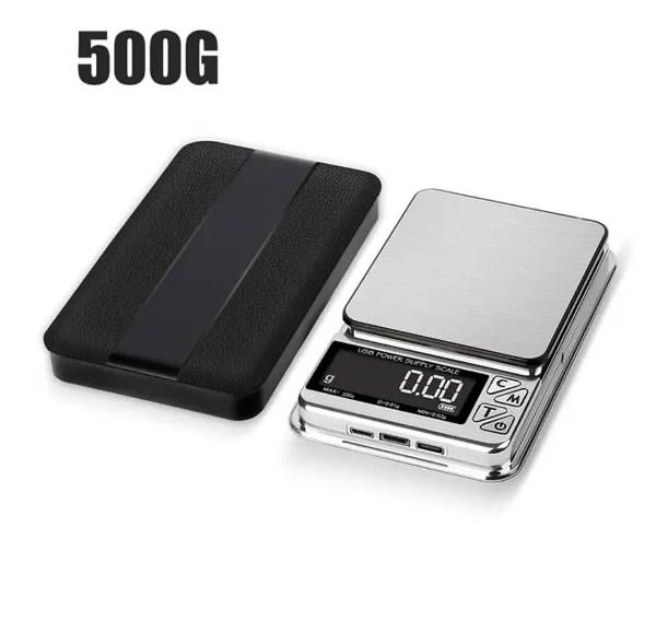 Ваги ювелірні електронні 500г 0,01г точні кишенькові USB
