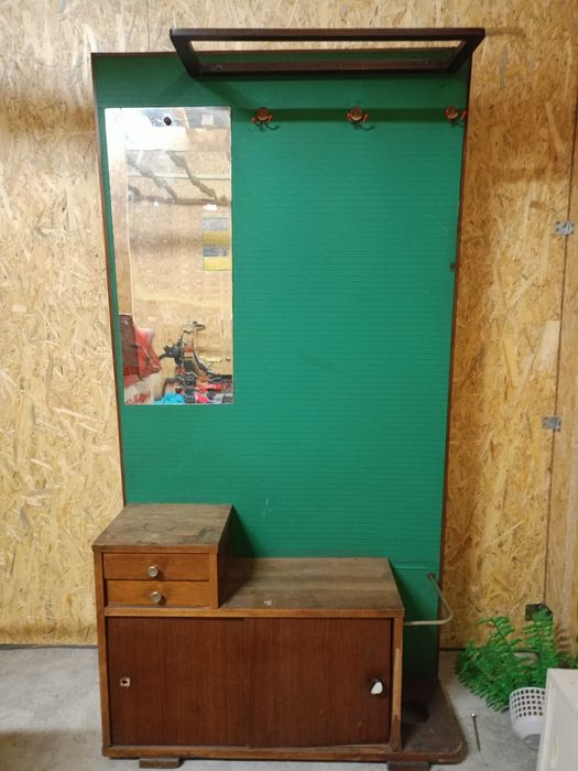 Garderoba z lustrem PRL