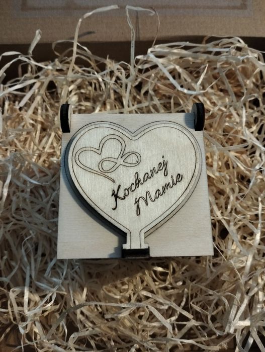 Dzień Matki pudełko pudełeczko sklejka vintage retro