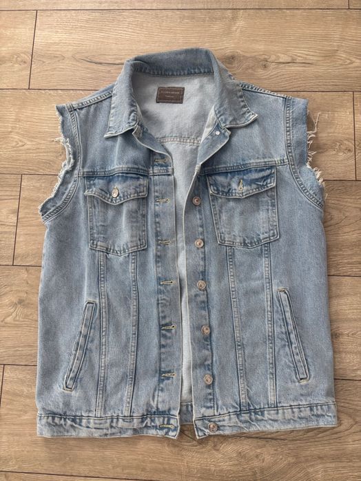 Безрукавка жилетка українського бренду VLORIA жіноча джинсова