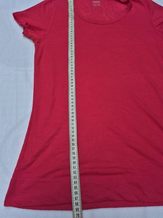 T-shirt damski,różowa koszulka,Reebok,rozm.S