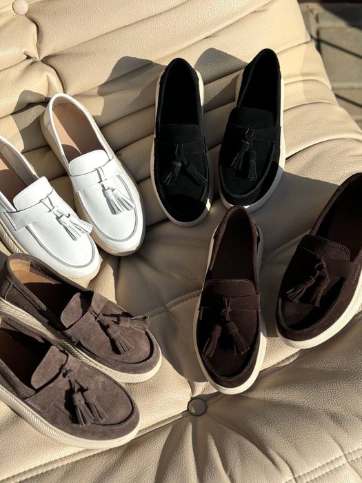 Лофери натуральна замша/шкіраз