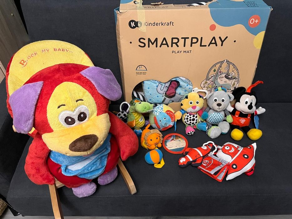 Mata kontrastowa zabawki kontrastowe bujak na biegunach