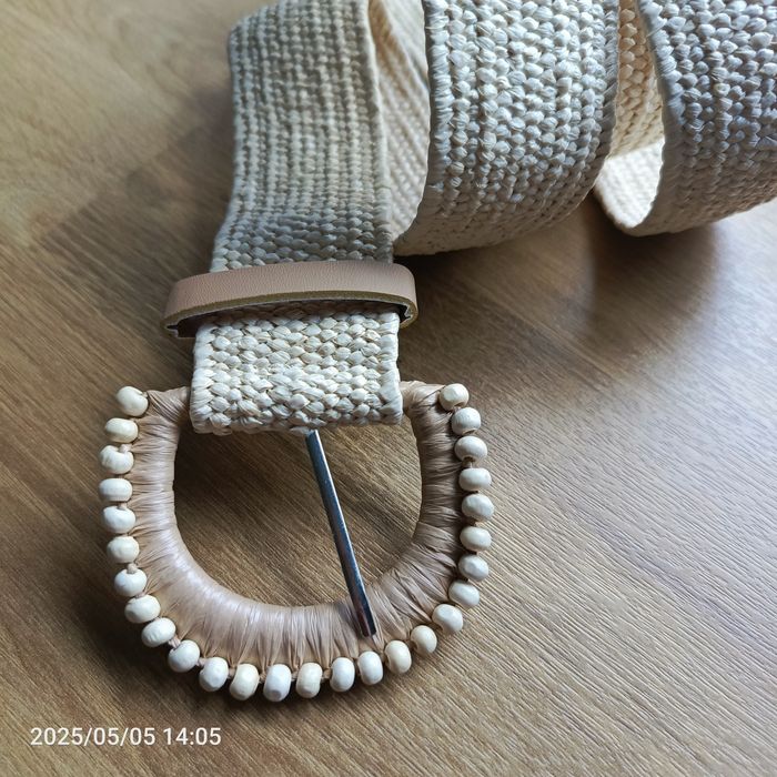Nowych Boho pasek pleciony z ozdobną klamrą