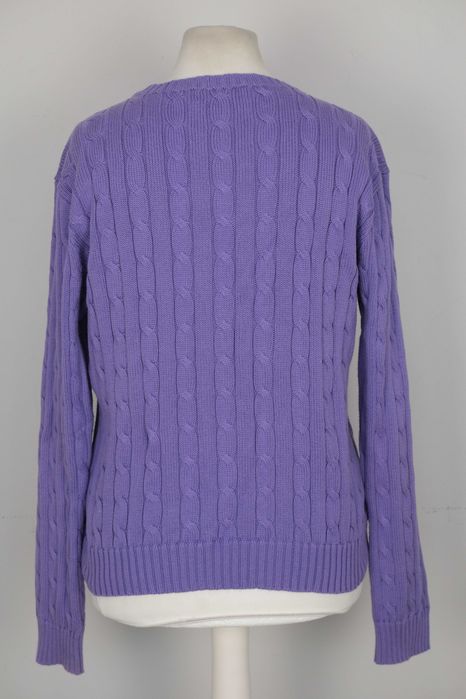 Ralph Lauren warkoczowy bawełniany sweter damski r XL