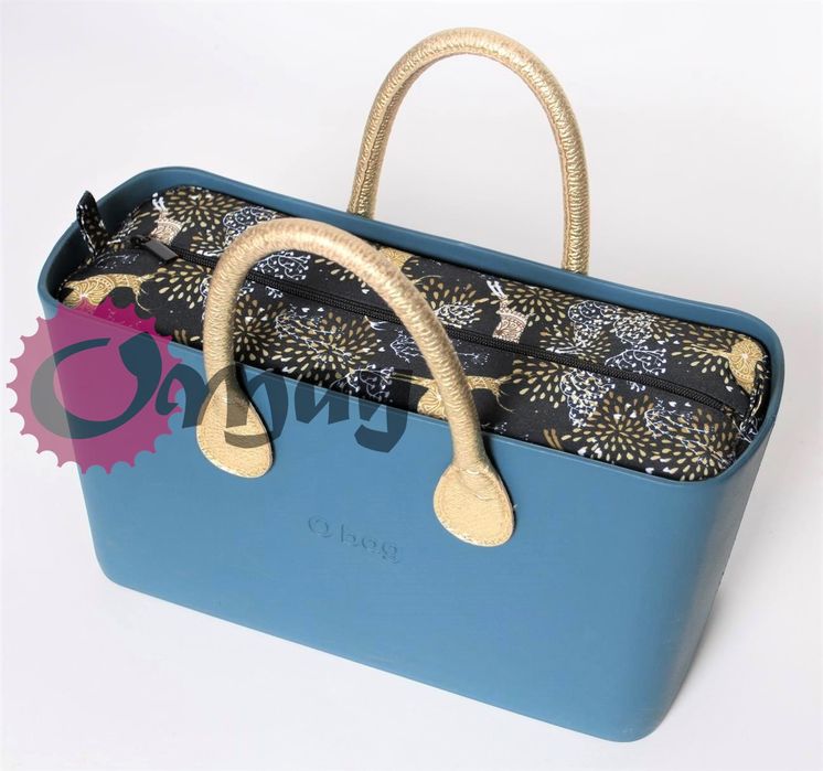 Elegancki Organizer OBAG CITY ocity Czarno Złote Jelonki VIP OMAY.PL