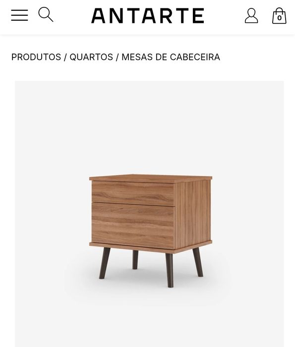 2 Mesas de Cabeceira linha Oslo da Antarte novas