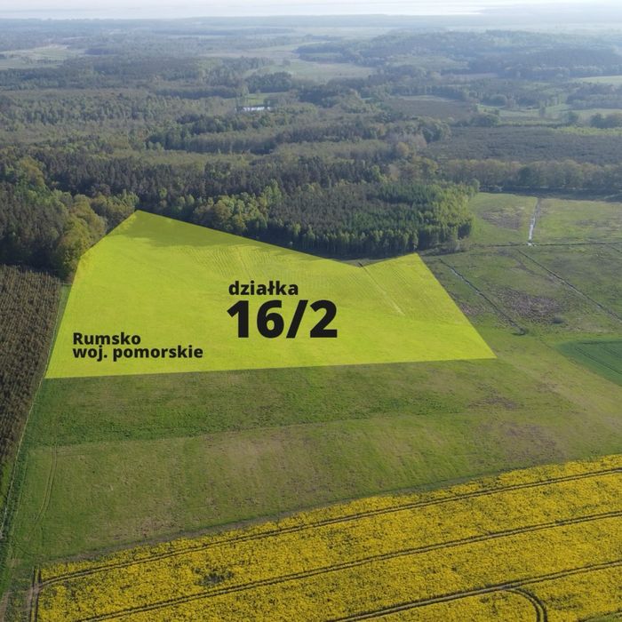 Działka budowlana 500 m2 Rumsko dostęp do drogi, gwarancja wodociagu