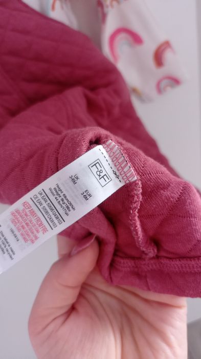 Sukienka body zestaw komplet F&F 68 3-6