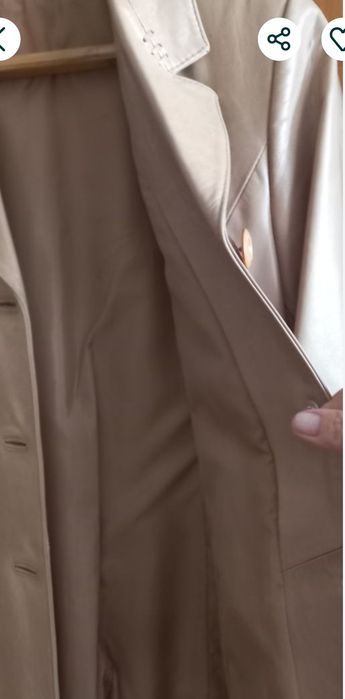 Плащ натуральна шкіра розмір 40