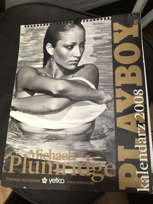 Kalendarz ścienny wiszący Playboy 2008 Michael Plumridge zdjęcia akty