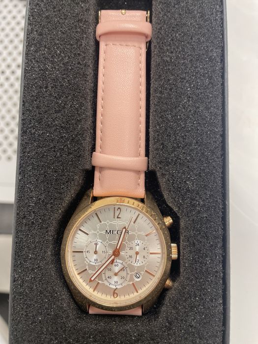 Zegarek kwarcowy damski pudrowy róż