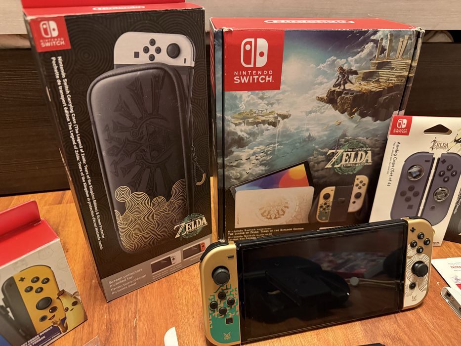Nintendo SWITCH OLED The Legend of Zelda TOK Edition MEGA zestaw IGŁA