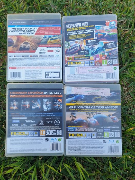 Jogos PS3 - Dirt Showdowm. Battlefield 3.  Need for Speed