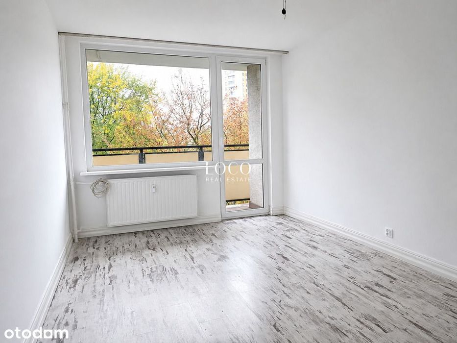 2 pokoje, osobna kuchnia, balkon - do remontu