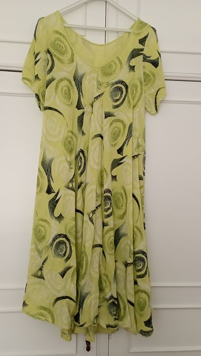 Vestido verde da Natura