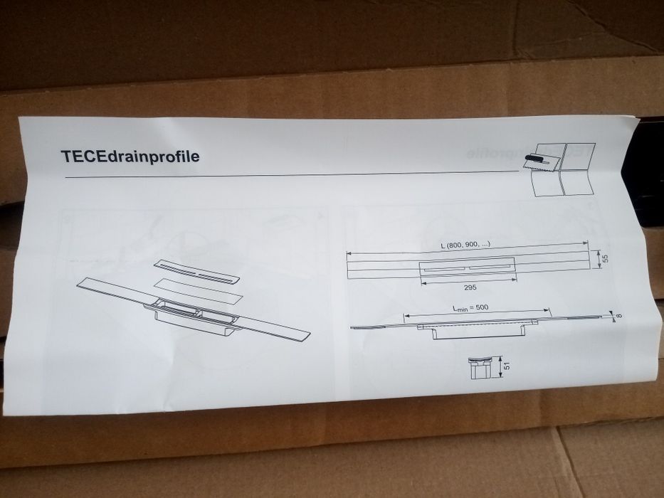 Tece drainprofile profil prysznicowy 800 mm nowy oryginał