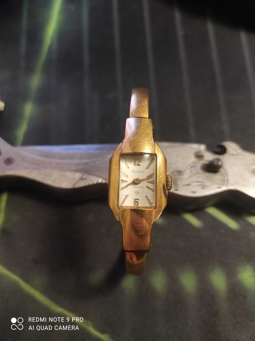 Часы кулон ссср Заря позолота Au 5 состояние