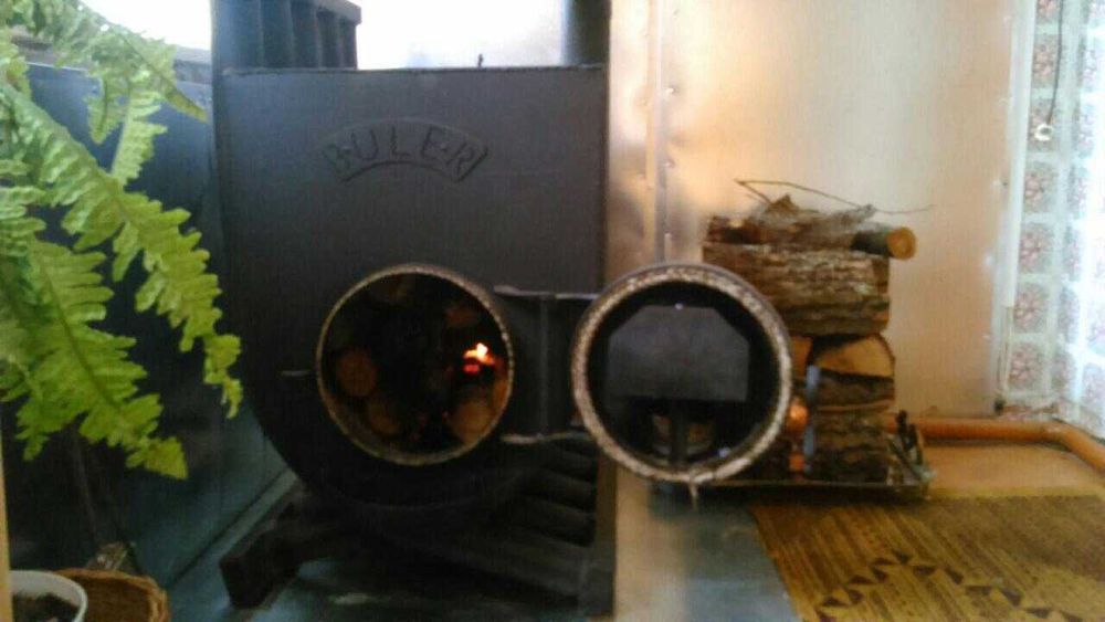 Булерьян із водяним контуром. Твердопаливний котел. АКВА булер'яни.